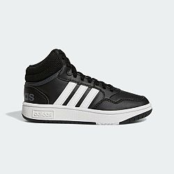 ADIDAS Detské šnurovacie tenisky Hoops Mid čierno-biele 33