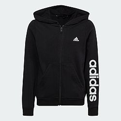 ADIDAS Dievčenská mikina s kapucňou čierna 11-12 r (152 cm)