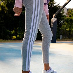 ADIDAS Dievčenské legíny bavlnené sivé 9-10 r (140 cm)