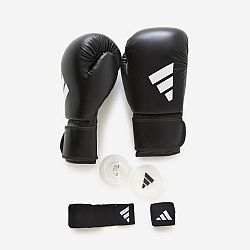 ADIDAS Súprava na box V2 (rukavice+bandáž+chránič zubov) čierna 14 OZ