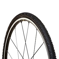 BTWIN Plášť Gravel Light 700X38 s pružnou pätkou čierny 35-622