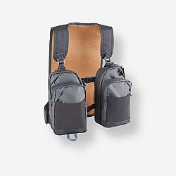 CAPERLAN Dvojitý rybársky batoh Chest pack 500 - 10 litrov šedá 10 l