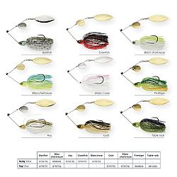 CAPERLAN Nástraha spinnerbait Spino 10,5 g baitfish šedá