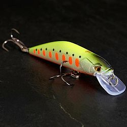 CAPERLAN Wobler Pstruh Minnow WXM MNWFS 70 US žltý fluorescenčný zelená