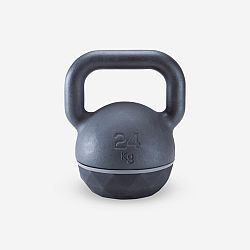 CORENGTH Kettlebell 24 kg liatinový s gumenou základňou čierna 25 kg