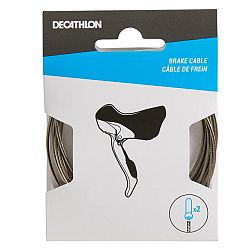 DECATHLON Univerzálne brzdové lanko na cestné bicykle z nehrdzavejúcej ocele