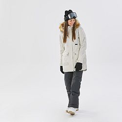 DREAMSCAPE Dámska snowboardová bunda SNB 500 Ziprotec béžová béžová M