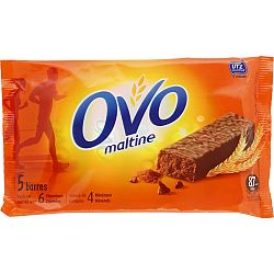 Energetické tyčinky OVOMALTINE s čokoládovou polevou 5 x 20 g .