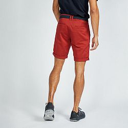 INESIS Pánske golfové chino šortky MW500 tmavočervené XL-2XL