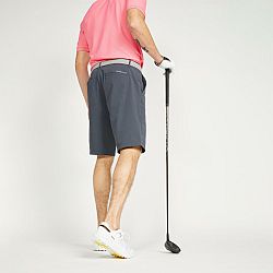 INESIS Pánske golfové šortky WW500 tmavosivé modrá XL-2XL