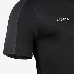 KIPSTA Futbalový dres Essentiel s krátkym rukávom čierny 2XL