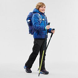 QUECHUA Detská turistická prešívaná bunda MH500 pre deti od 7 do 15 rokov modrá 10-11 r (141-150 cm)