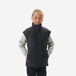 QUECHUA Detská turistická prešívaná vesta Hybrid 7-15 rokov šedá 12-13 r (149-159 cm)