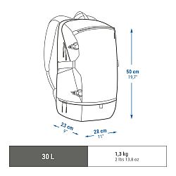 QUECHUA Turistický batoh NH Arpenaz 500 - 30 litrov s chladiacou priehradkou šedá 30 l