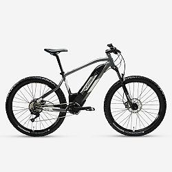 ROCKRIDER Elektrický MTB e-ST 900 27,5 PLUS sivý šedá L (175-180 cm)