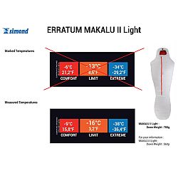 SIMOND Spací vak Makalu II Light veľkosť XL šedá XL