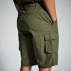 SOLOGNAC Bermudy Cargo 500 zelené khaki M