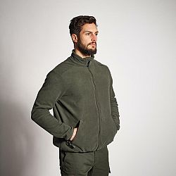 SOLOGNAC Fleecová mikina 100 zelená khaki 2XL