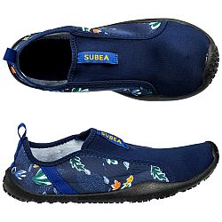 SUBEA Obuv do vody Aquashoes 120 Med Sea s čiernou podrážkou modrá 36-37