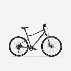 Trekingový bicykel RIVERSIDE 700 sivo-zelený khaki M