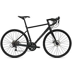 TRIBAN Pánsky cestný bicykel RC500 Microshift 9 rýchlostí sivý šedá S