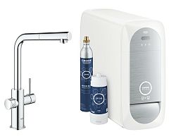 Drezová batéria Grohe Blue Home s vyťahovacou sprškou chróm 31539000