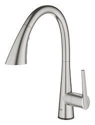 Drezová batéria Grohe Zedra Touch so senzorom supersteel 30219DC2