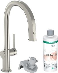 Drezová batéria Hansgrohe Aqittura bez výpuste nerez 76801800