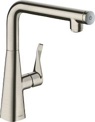 Drezová batéria Hansgrohe Metris Select M71 s otočným raménkem vzhled nerezu 14847800