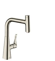 Drezová batéria Hansgrohe Metris Select M71 s vytahovací sprškou vzhled nerezu 14857800