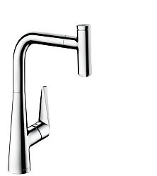 Drezová batéria Hansgrohe Talis s vyťahovacou sprškou chróm 73853000