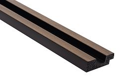 Obkladová lamela ľavé ukončenie Fineza Slat Small Dark oak 270x3,6 cm SLAT01DOL