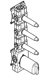 Podomietkový termostatický modul Dornbracht xTool sa 3 ventily 3/4 