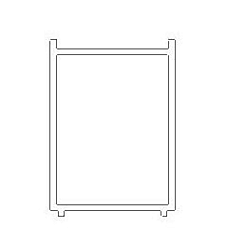 Rozširovací profil k bočnej stene TEXSTENA v. 195cm, 20mm