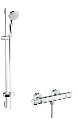 Sprchová batéria Hansgrohe Croma 100 so sprchovacím setom 150 mm chróm 27035000