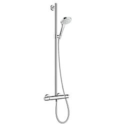 Sprchová batéria Hansgrohe Croma Select E so sprchovacím setom 150 mm biela/chróm 27248400