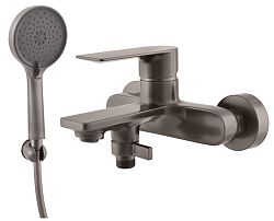 Vaňová batéria RAV SLEZÁK NIL so sprchovacím setom 150 mm metal grey NL154.5/1MG