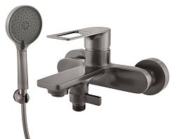 Vaňová batéria RAV SLEZÁK NIL so sprchovacím setom 150 mm metal grey NL254.5/1MG