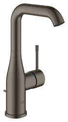 Vysoká umývadlová batéria Grohe Essence New s otočným ramienkom Brushed Hard Graphite 32628AL1