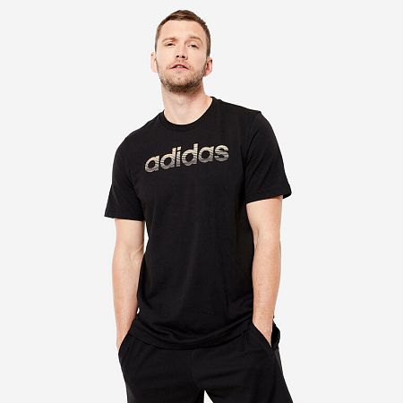 ADIDAS Pánske tričko na fitness čierne S