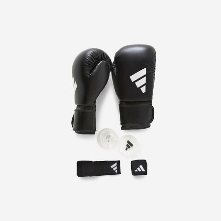 ADIDAS Súprava na box V2 (rukavice+bandáž+chránič zubov) čierna 10 OZ