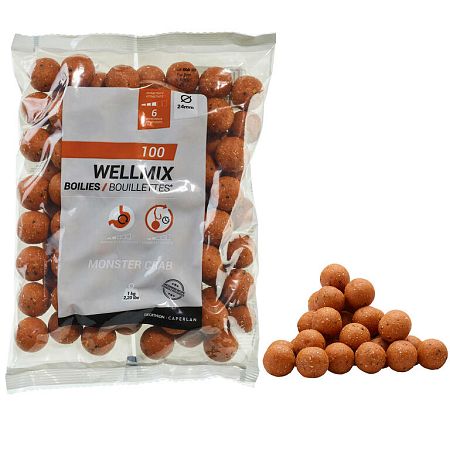 CAPERLAN Boilies Wellmix Monstercrab na lov kapra 24 mm 1 kg No Size