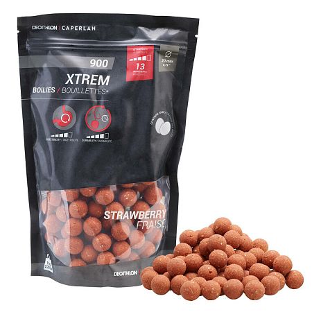 CAPERLAN Boilies Xtrem 900 20 mm 1 kg Jahoda 1kg