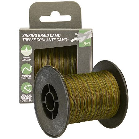 CAPERLAN Potápavá spletaná šnúra na lov kaprov 0,25 mm/500 m khaki 20_SLASH_100