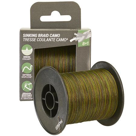 CAPERLAN Potápavá spletaná šnúra na lov kaprov 0,25 mm/500 m khaki 25_SLASH_100