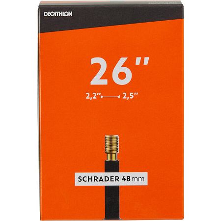 DECATHLON Duša 26 × 2.2/2.5 ventil Schrader 48 mm No Size