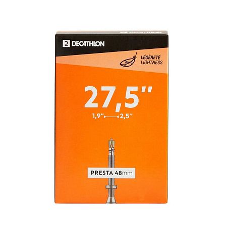 DECATHLON Duša na horský bicykel 27,5x1,9-2,5 PRESTA 48 LIGHT