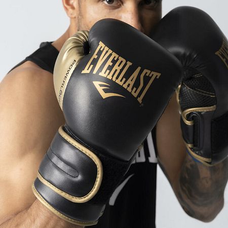 EVERLAST Boxerské rukavice Powerlock čierno-zlaté čierna 10 oz