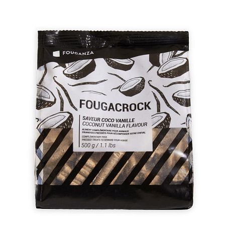 FOUGANZA Maškrty pre kone a poníky Fougacrock - vanilka/kokos 500 g 500 G