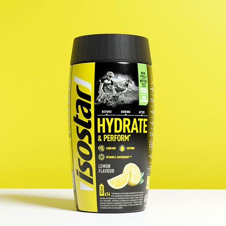 ISOSTAR Izotonický nápoj v prášku HYDRATE & PERFORM citrónový 560 g .